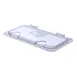 Carlisle 10279Z07 StorPlus EZ Access Lid, 1/3 Size Pan, Clear PC, Notched, Peg Hole & Handle 1 image