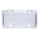 Carlisle 10280Z07 StorPlus Universal Lid, 1/3 Size Pan, Polycarbonate Clear, Hinged, Notched, Handle 2 image