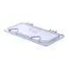 Carlisle 10280Z07 StorPlus Universal Lid, 1/3 Size Pan, Polycarbonate Clear, Hinged, Notched, Handle 1 image
