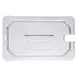 Carlisle 10291U07 StorPlus Lid, 1/4-Size Food Pan, Handled, Notched, Clear Polycarbonate, Safe 2 image