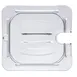 Carlisle 10311U07 Lid, 1/6‑Size Handled Spoon‑Notched, Clear Polycarbonate, Dishwasher Safe 2 image