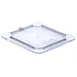 Carlisle 10316U07 StorPlus Universal Lid, 1/6-Size, Flat, Polycarbonate, Clear, Non-Slip Finish 1 image