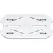 Carlisle 1033507 StorPlus Food Pan Drain Grate, 1/9 Size, Footed, Polycarbonate, Clear 2 image