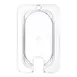 Carlisle 10337U07 Universal Lid, 1/9-Size Polycarbonate Clear Flat Notched, Non‑Slip, Dishwasher Safe 2 image