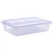 Carlisle 10627C14 StorPlus Food Storage Lid, 26"L x 18"W, Blue Polycarbonate, Lock‑Tight, Stackable 2 image