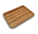 Carlisle 1216LWFG092 Cafeteria Tray, 16-3/8"L x 12"W, Fiberglass Woodgrain, Break-Resistant 1 image