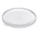 Carlisle 125230 Snap-On Lid for 12-18-22 Qt Round Containers, Clear Polypropylene, NSF, BPA Free 1 image