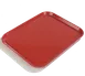 Carlisle 1410FG017 Cafeteria Tray, 13-3/4"L x 10-5/8"W, Rectangular Fiberglass, Red, Dishwasher Safe 1 image