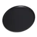 Carlisle 1600GR2004 Griptite Non-Skid Serving Tray, 16" Round, Fiberglass, Black 1 image