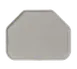 Carlisle 1713FG002 Trapezoid Tray, 18"L x 14"W, Break‑Resist/Dishwasher‑Safe, Fiberglass, Smoke Gray 1 image