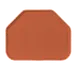 Carlisle 1713FG018 Glasteel Cafeteria Tray, 18" x 14", Trapezoid, Break-Resistant, Fiberglass, Orange 1 image
