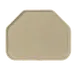 Carlisle 1713FG095 Tray – 18"L x 14"W Trapezoid, Beige Fiberglass, Break‑Resist, Dishwasher Safe 1 image