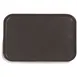 Carlisle 1814FG004 Glasteel Cafeteria Tray 18"L x 14"W Rectangular Fiberglass Black, Dishwasher Safe 1 image