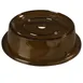 Carlisle 1989E13 Plate Cover – Round Amber Polycarbonate Cloche, Fits 10‑3/16" to 10‑1/4" Diameter 1 image