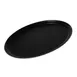 Carlisle 2700GR2004 Griptite Non-Skid Serving Tray, 27" x 22", Oval, Fiberglass, Black, NSF 1 image