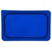 Carlisle 3058160 Smart Lid Food Pan Cover, 1/4 Size, Blue Polyethylene, Leak‑Resistant - 1/Each 2 image
