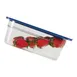 Carlisle 3058260 Smart Lid Food Pan Lid, 1/6 Size, Blue PE, Dishwasher‑Safe, Made in USA 2 image