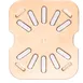 Carlisle 3089613 StorPlus High Heat Drain Shelf, 1/6‑Size, Polyethersulfone, Amber 2 image