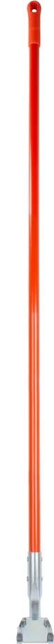 Carlisle 362113EC24 Mop Handle, 60" Long Fiberglass, 3" Diameter, Orange Clip‑On Connector - 1/Each 1 image