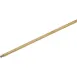 Carlisle 4027100 Threaded Mop Handle, 60" Long, 15/16" Diameter, Lacquered Hardwood, Standard Color 1 image