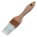 Carlisle 4039600 Pastry Brush – 1-1/2" Nylon Bristles, Brown Ferrules, Hardwood Handle, White 1 image