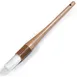 Carlisle 4040000 Pastry Brush – 1" Round Nylon Bristles, Epoxy-Set, Lacquered Hardwood Handle, White 1 image