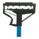 Carlisle 4166414 Quik‑Release Mop Handle, 60" Long, 1" Fiberglass, Blue, Gripper Bites 2 image