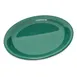 Carlisle 4300409 - Durus® 9" Meadow Green Melamine Plate, Narrow Rim, Dishwasher Safe, 212°F 1 image
