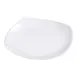 Carlisle 4330402 Square Plate, 11.5" x 11.5", White Melamine, Rolled Edge, Rim, Dishwasher Safe 1 image