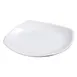 Carlisle 4330602 Plastic Plate, 9.5" x 9.5", White Melamine, Rolled Edge Rim, Dishwasher Safe 1 image