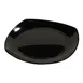 Carlisle 4330603 Square Plate, 9.5" x 9.5", Black Melamine, Rolled Edge, Dishwasher Safe, NSF 1 image