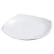 Carlisle 4330802 Square Plate, 7-3/4" x 7-3/4", White Melamine, Rolled Edge Rim, Dishwasher Safe 1 image