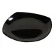 Carlisle 4330803 Square Plate, 7-3/4" x 7-3/4", Black Melamine, Rolled Edge, Rim, Dishwasher Safe 1 image