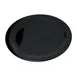 Carlisle 4350003 Dallas Ware® Dinner Plate, 10.2" Diameter, Black Melamine, BPA‑Free, Safe - 1/Each 1 image