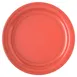 Carlisle 4350052 Dinner Plate, 10.2" Diameter, Rim Foot, Dishwasher Safe Melamine, Sunset Orange 2 image