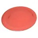 Carlisle 4350052 Dinner Plate, 10.2" Diameter, Rim Foot, Dishwasher Safe Melamine, Sunset Orange 1 image