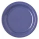 Carlisle 4350314 - Dallas Ware® Salad Plate, 7-1/5" Round Melamine, Ocean Blue, BPA Free, NSF 2 image