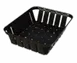 Carlisle 4403103 Munchie Basket – 10"3/8 L x 8" W x 2"1/2 H ABS Plastic, Black, Dishwasher Safe 1 image