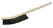 Carlisle 4541103 Grill Brush, 24" Long, 9"L x 2"H Horsehair Bristles, Black Handle 1 image