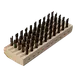 Carlisle 4578100 Butcher Block Brush, 7-3/4"L x 2-5/8"W, 1-1/4"H Tempered Steel Wire Bristle Trim 1 image