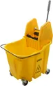 Carlisle 4690404 OmniFit Mop Bucket Combo, 35-Quart Yellow Down‑Press Wringer, Plastic Construction 1 image