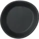Carlisle 5310138 Ridge Plate – 10" Oblong Coupe, 15 oz Black Slate Melamine, NSF, Dishwasher Safe 1 image