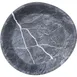 Carlisle 5310172 Ridge Plate - 10" Oblong Coupe, 15 oz Gray Matte Melamine, Stain Resistant - 1/Each 1 image