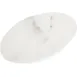 Carlisle 5310437 Ridge Plate - 9" White Marble Melamine Plate, Dishwasher Safe, NSF Certified 1 image