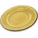 Carlisle 5400213 Mingle™ Salad Plate, 9" Amber Melamine, Yellow Swirl, Dishwasher Safe, Rim, NSF 1 image