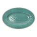 Carlisle 6402015 - Grove Oval Plate, 12" x 8" Wide Rim, Melamine Aqua Blue, NSF BPA Free 2 image