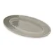 Carlisle 6402018 - Oval Plate, 12" x 8", Smoke Gray Melamine, Dishwasher Safe, BPA Free 1 image