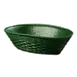 Carlisle 650409 - Oval 9" Diameter Green Polypropylene Basket, Dishwasher Safe, NSF, Made in USA 1 image