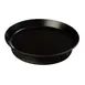 Carlisle 652703 WeaveWear™ Platter, 10-3/8" Top / 8-1/2" Base x 2" H, Black Polypropylene, USA 1 image