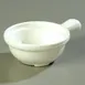 Carlisle 742002 Handled Soup Bowl, 12‑15 oz 5" White Polycarbonate, Dishwasher & Microwave Safe 1 image